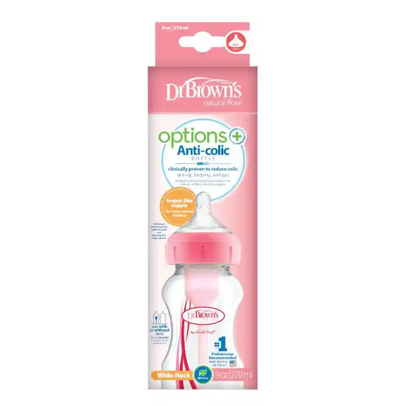 Mamadera Boca Ancha Drbrowns Options+ 270ml