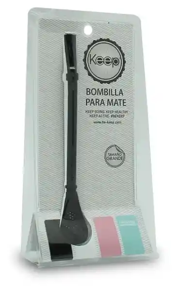 Bombilla Mate Color Negro Keep