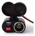 Cargador Para Moto Con Usb 2.1 + Encendedor Con Interruptor