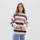 Sweater Rayado Ecru Xs