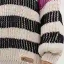 Sweater Rayado Ecru Xs