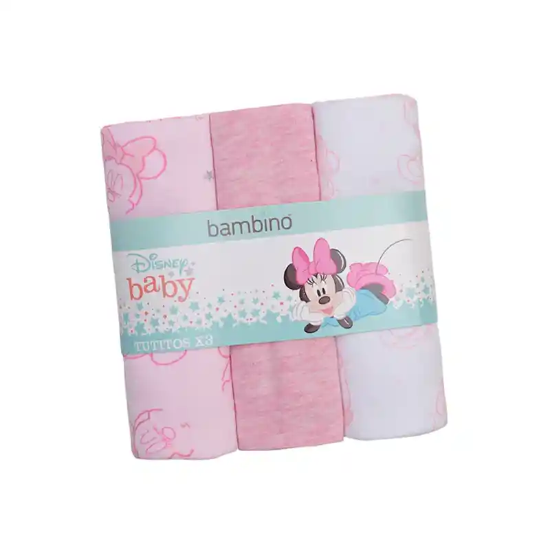 Tutitos Tutos Para Bebe Bambino Set 3 De Algodón Disney (rosado)