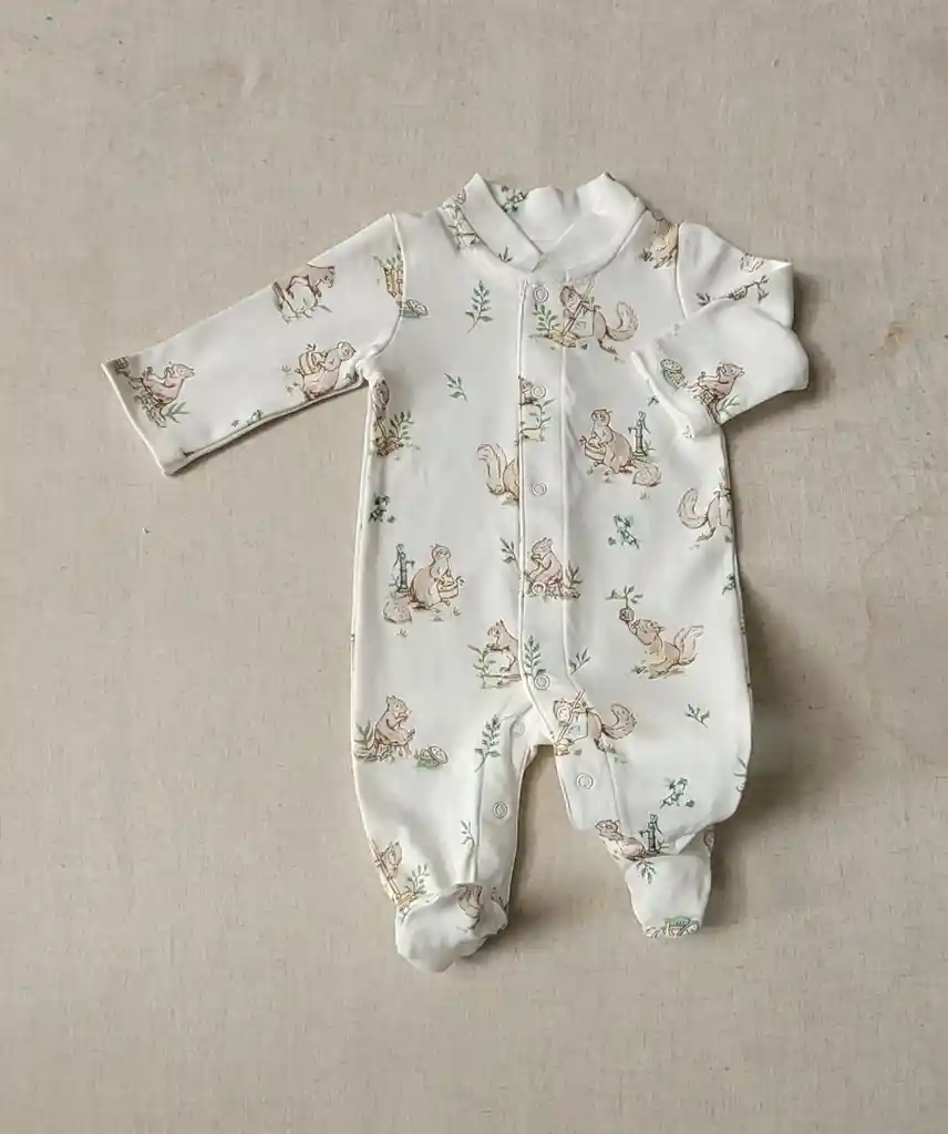 Enterito Unisex Ardilla Talla 1/3 Meses