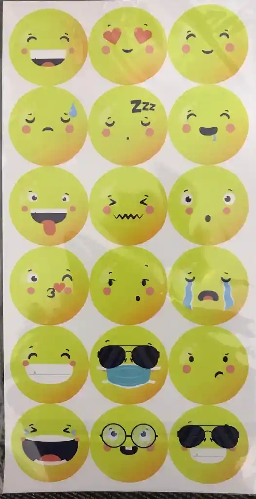 Stickers Caritas (5 Hojas)