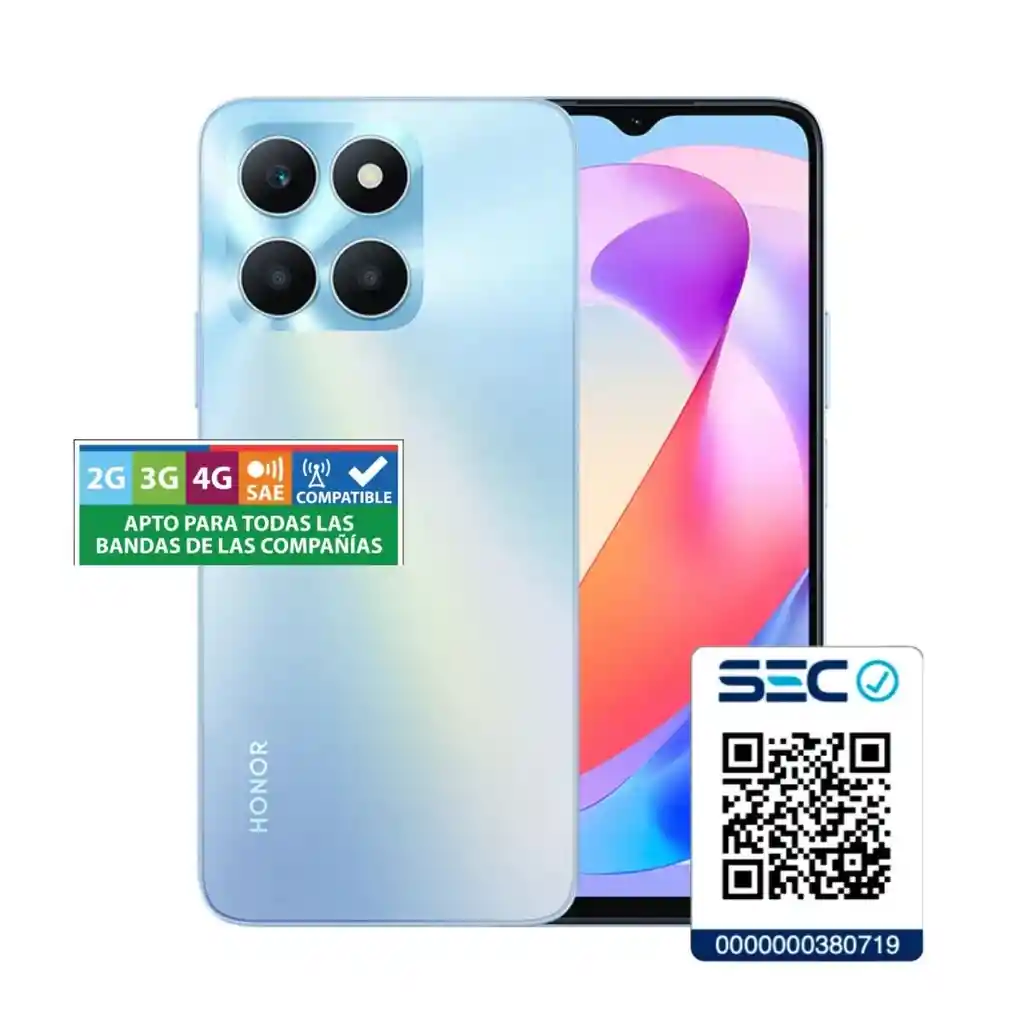 Honor X8b 4g 8gb + 256 Gb - Plata Titanio