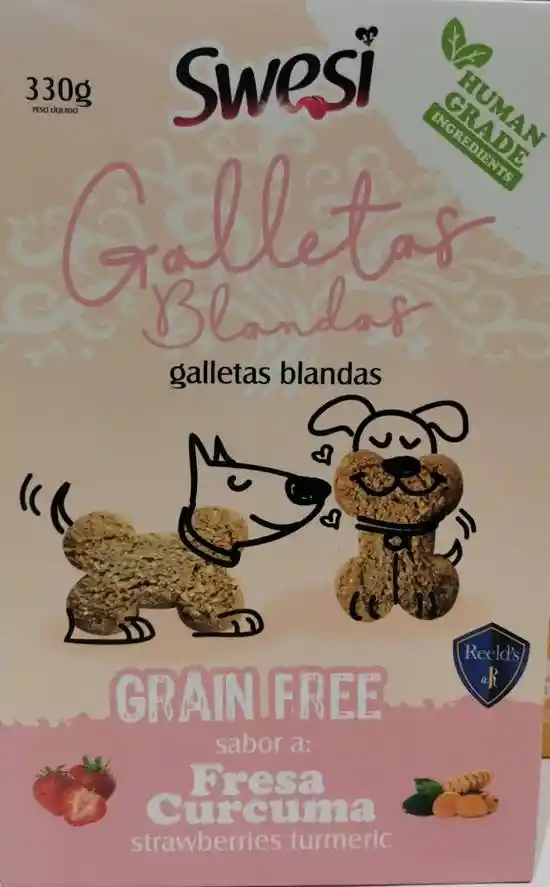 Swesi Galleta Grain Free 330gr Fresa / Curcuma