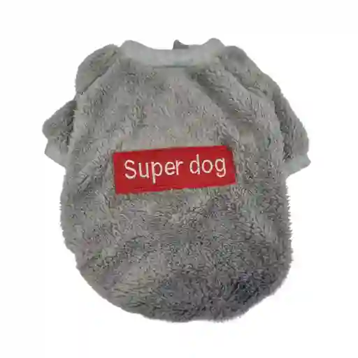Ropa Para Perros Poleron Capa Mascotas Invierno Super Dog Talla M (gris)