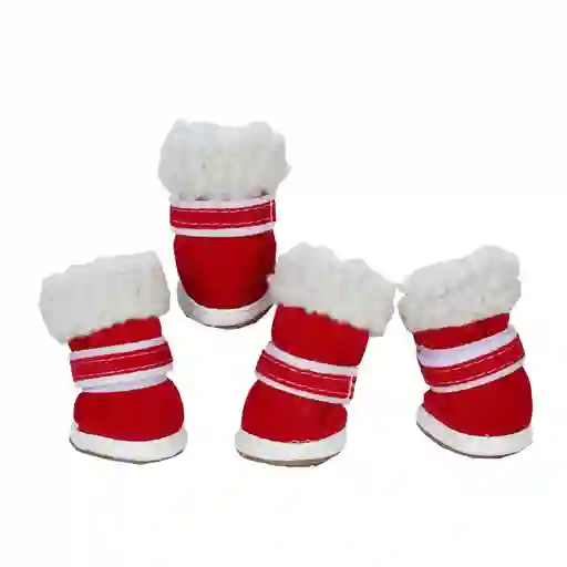 Zapatos De Invierno Para Perros Talla 3 (rojo)