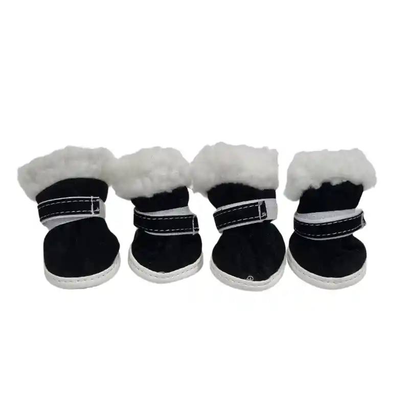 Zapatos De Invierno Para Perros Talla 3 (negro)