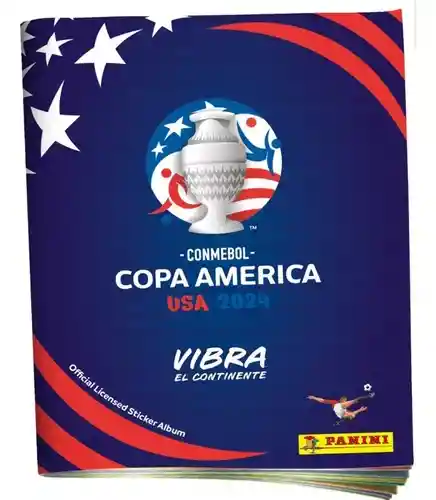 Album Copa America 2024 Tapa Blanda Azul Panini