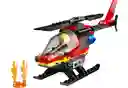 Lego City Helicóptero De Rescate De Bomberos 85 Piezas 60411