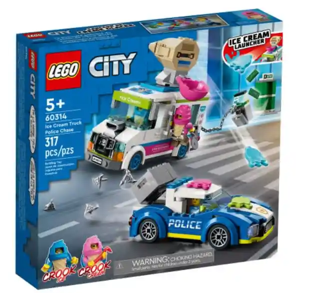 Lego City Ice Cream Truck Police Chase 317 Piezas 60314