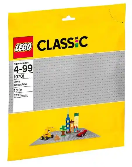 Lego Classic Gray Baseplate 10701