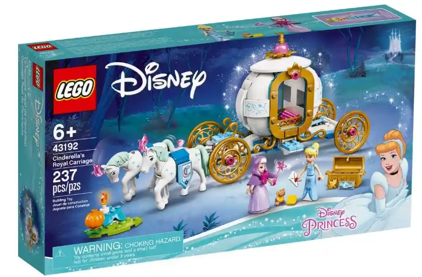 Lego Disney Princess Carruaje Real De Cenicienta 237 Piezas 43192