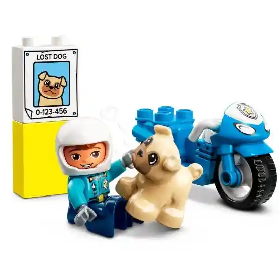 Lego Duplo Moto De Policía 5 Piezas 10967
