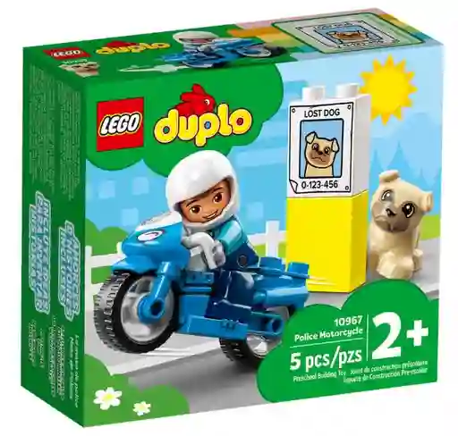 Lego Duplo Moto De Policía 5 Piezas 10967