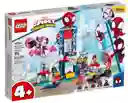 Lego Marvel Spidey Amazing Friends Cuartel General Arácnido De Spider-man 155 Piezas 10784