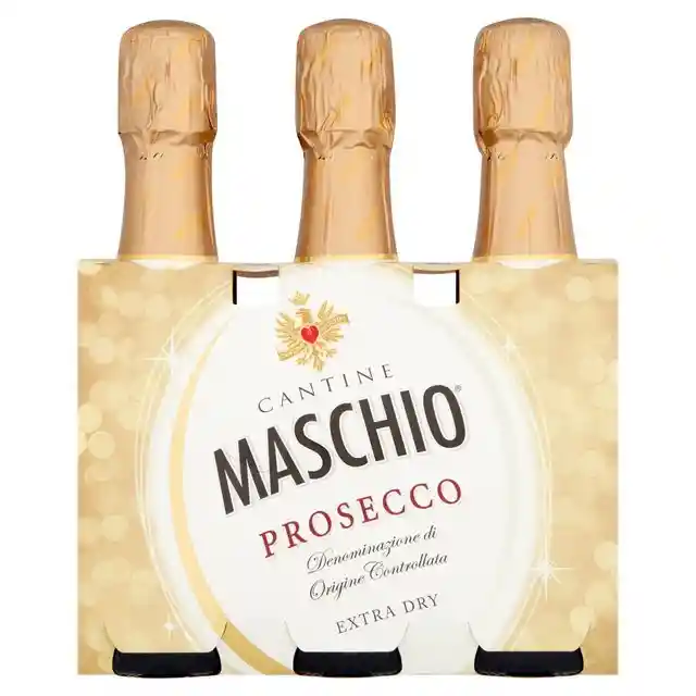 Prosecco Doc Extra Dry. Pack 3x200cc . Maschio 200 Ml - Cantine