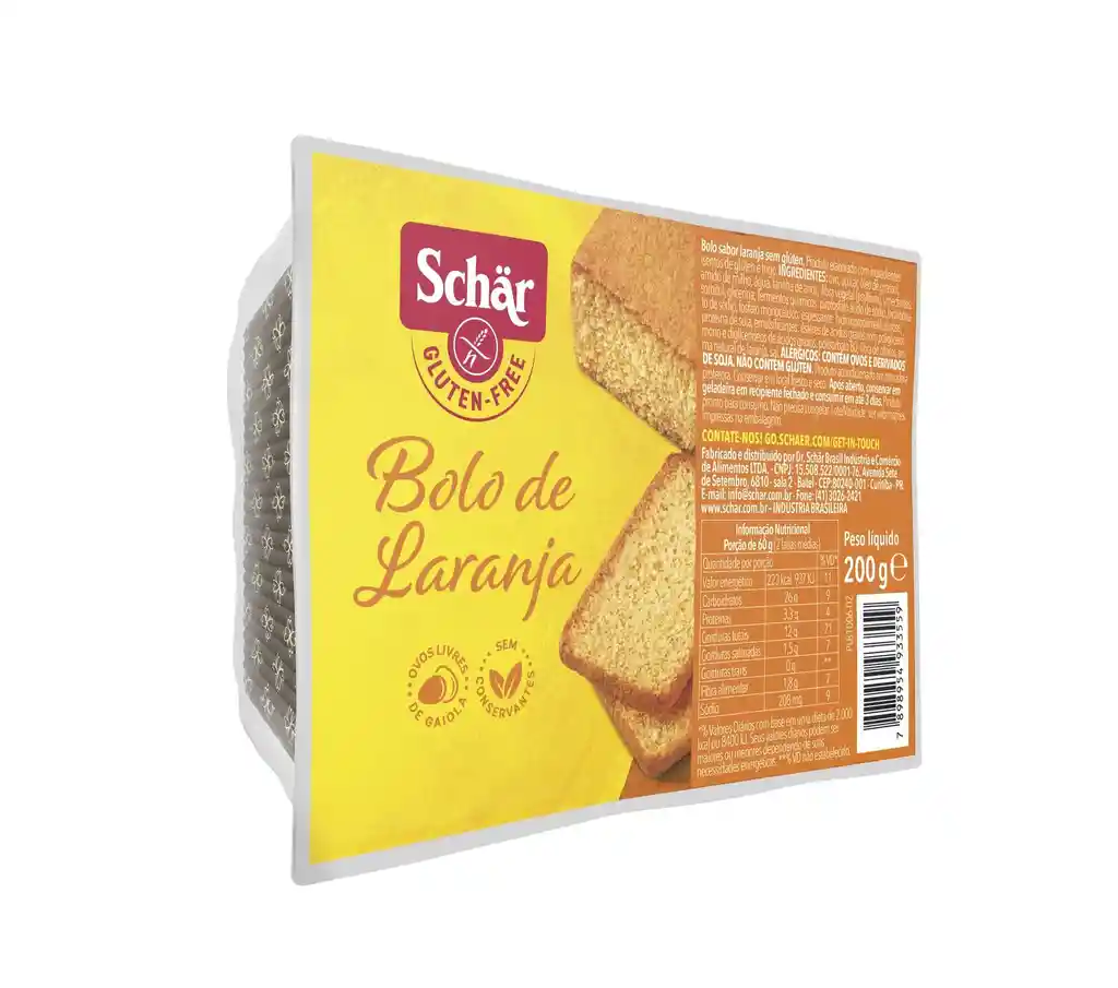 Queque De Naranja Sin Gluten. 200 Grs - Schar