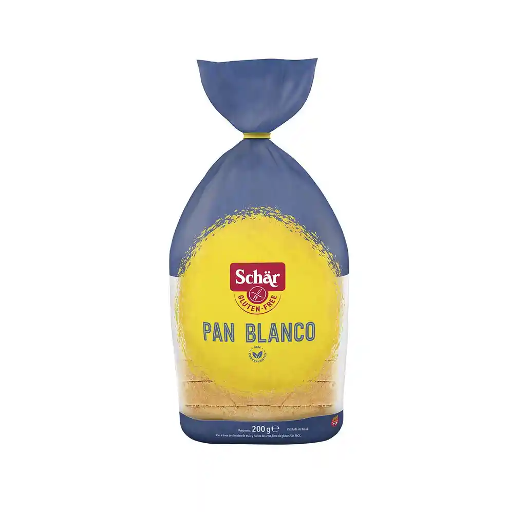 Pan Blanco Sin Gluten. 200 Grs - Schar