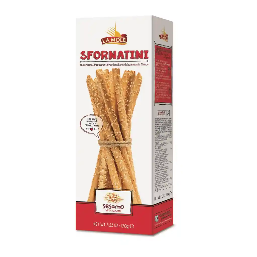Grissini Con Sesamo. 120 Grs - La Mole