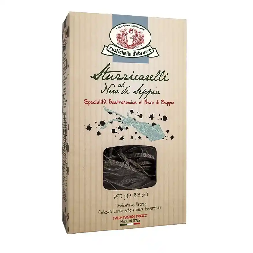 Stuzzicarelli Al Nero Di Seppia. 250 Grs - Rustichella