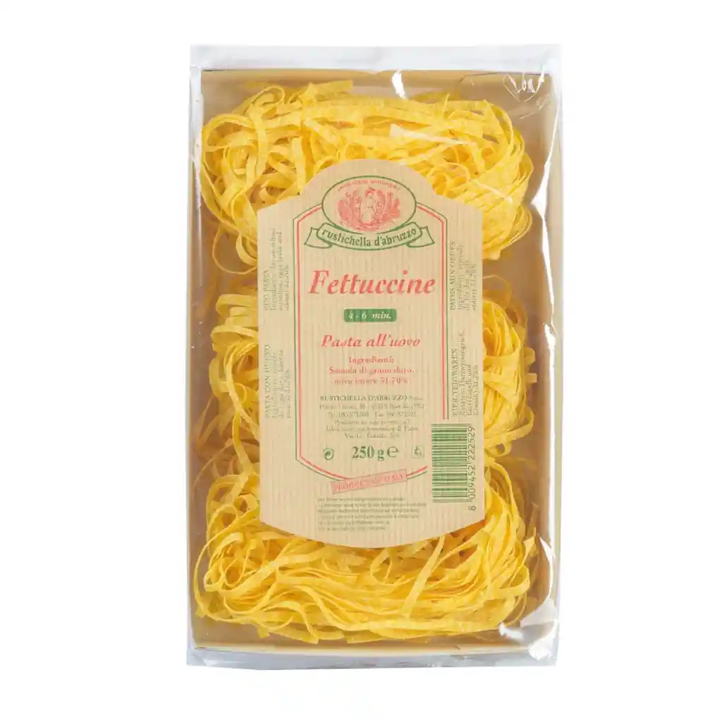 Fettuccine Al Huevo. 250 Grs - - Rustichella