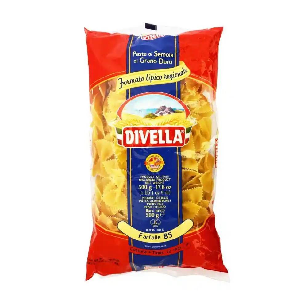 Farfalle (corbatitas) N°85. 500 Grs - Divella