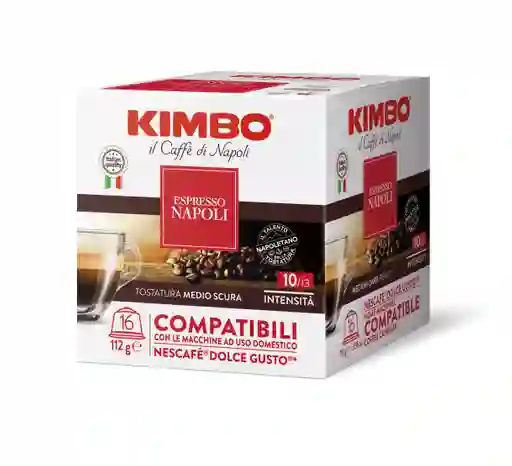 16 Capsulas Espresso Napoli Dolce Gusto® Compatible - Kimbo