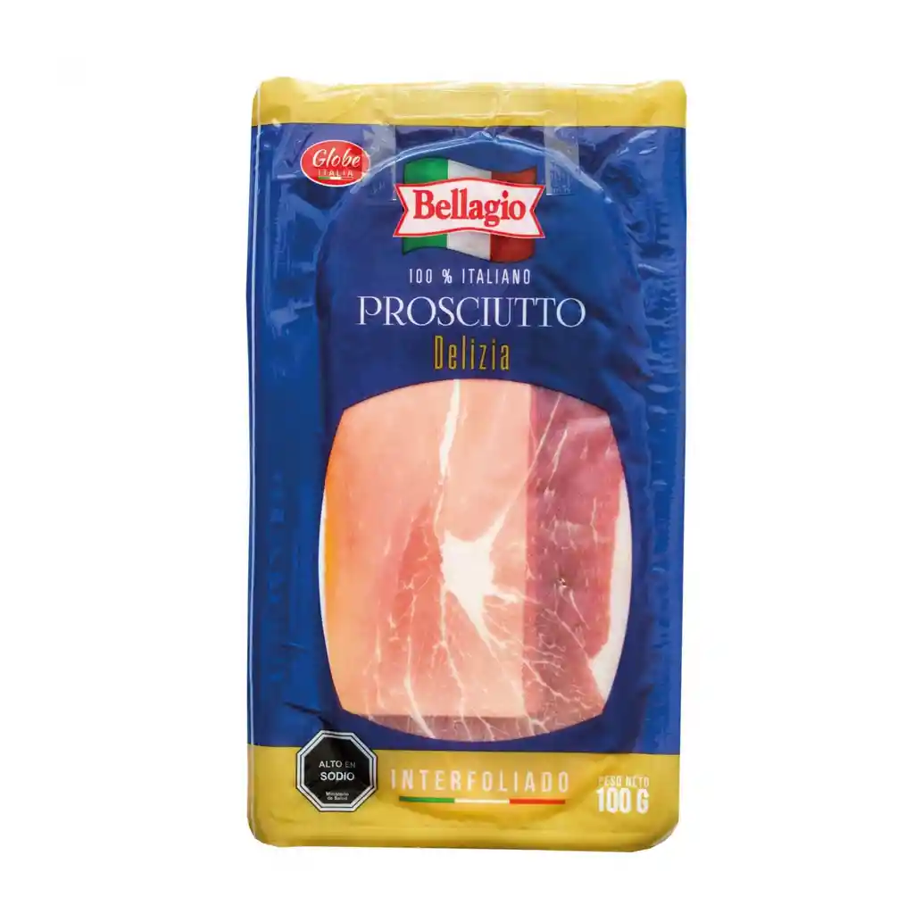 Prosciutto Delizia (jamon Crudo). 100 Grs - Bellagio