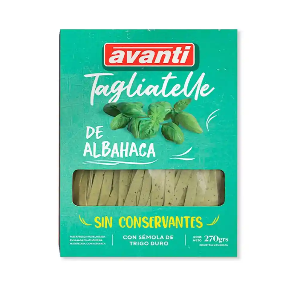 Tagliatelle De Albahaca. 270 Grs - Avanti