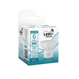 Ampolleta Led Gu10 Luz Fria 6500k 6w