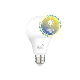 Ampolleta Led E27 Luz Fria 6500k Con Sensor Dia/noche Para Encendido Automatico 7w