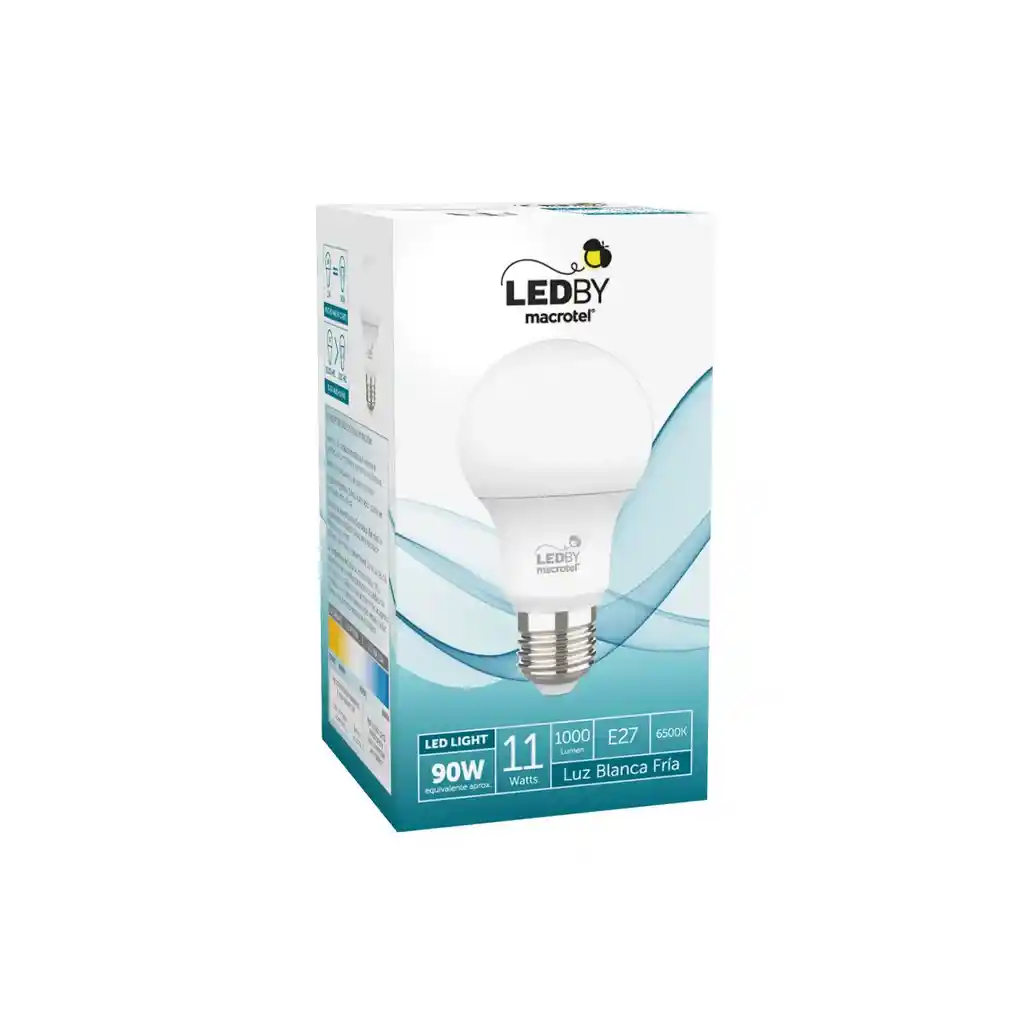 Ampolleta Led E27 Luz Fria 6500k 11w