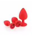 Kit Dilatador Plug Silicona Joya Roja O Rosado