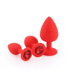 Kit Dilatador Plug Silicona Joya Roja O Rosado