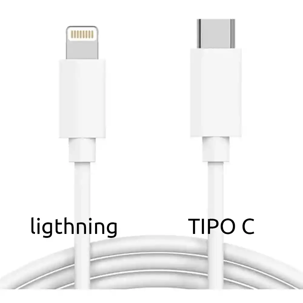 Cable De Carga Y Datos Para Iphone Tipo C A Lightning