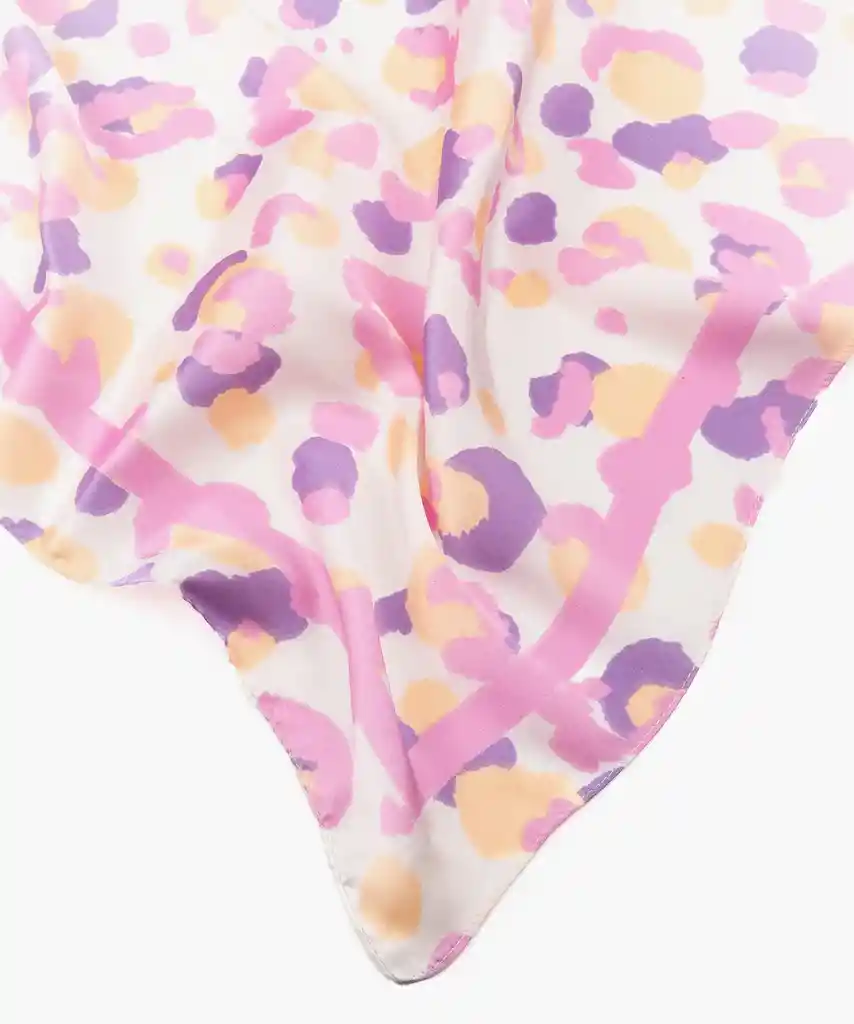 Bandana Mujer Puntos Irregulares Rosado