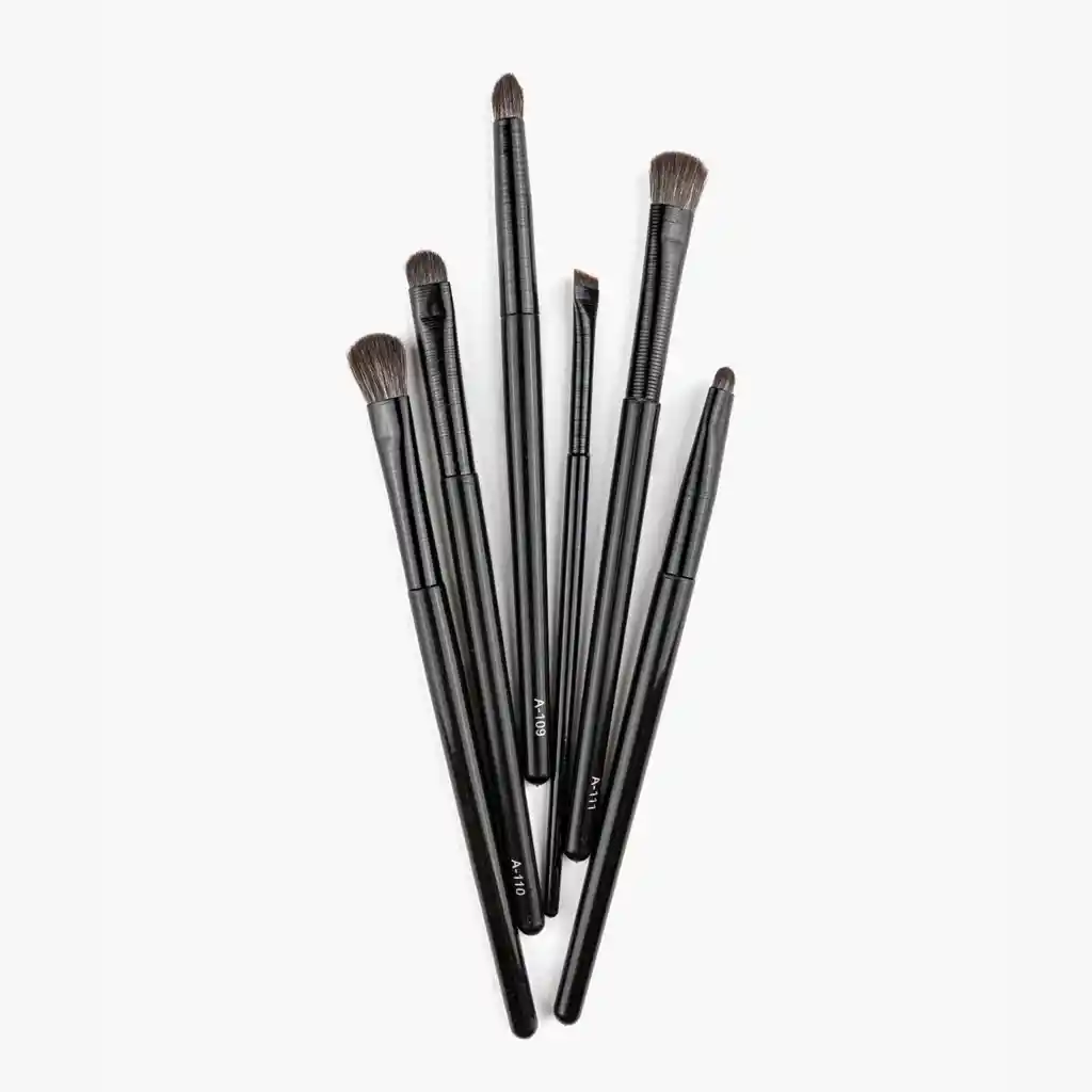 Set De Brochas Mujer Ojos Negro