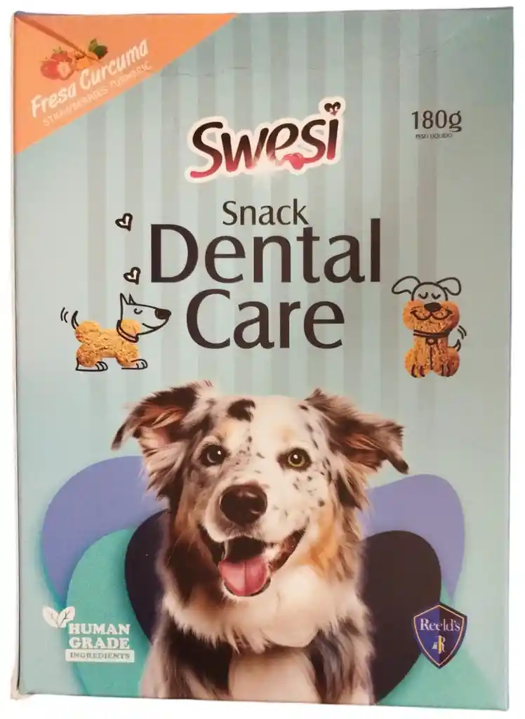 Swesi - Snack Dental Care Para Perros De Fresa (frutilla) / Curcuma 180 G