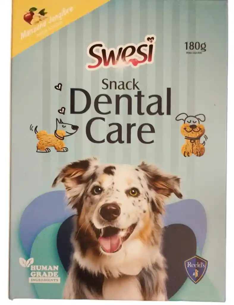 Swesi - Snack Dental Care Para Perros De Manzana / Jengibre 180 G