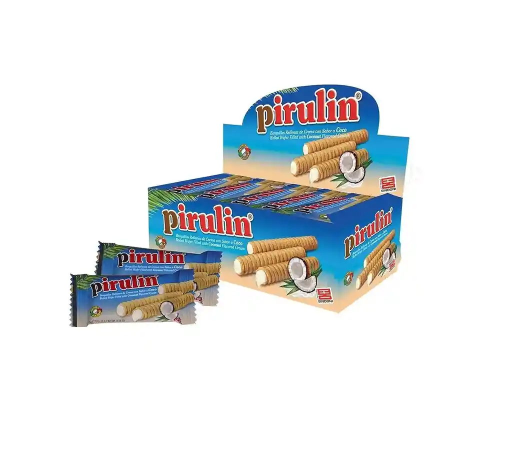 Pirulin Coco Caja 24 Sachets. 24 Grs C/u