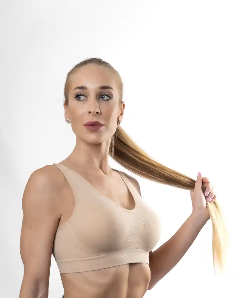 Peto Microfibra Con Tirante Ancho S Beige