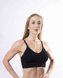 Peto Sostén Soft Y Tiras Removibles L Negro