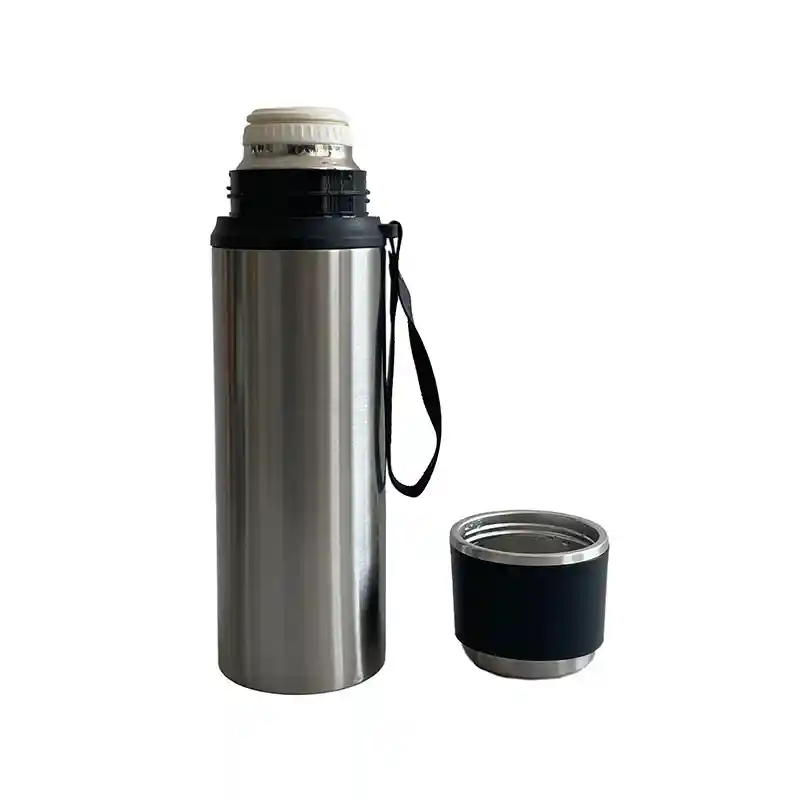 Termo Metálico 800ml Plateado