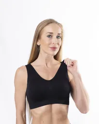 Peto Sostén Con Soft Removible Tirante Ancho, Anatómico M Negro