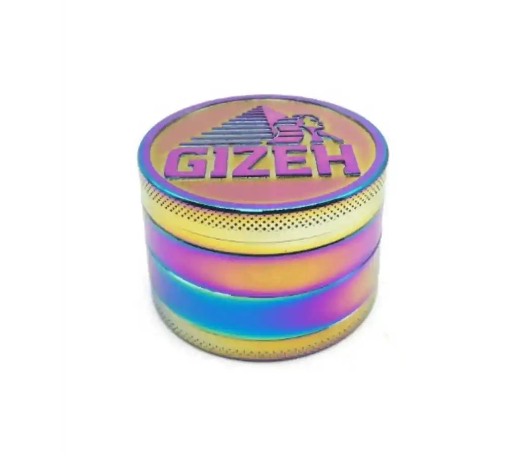 Moledor Gizeh Metálico Tornasol 4 Partes 50mm