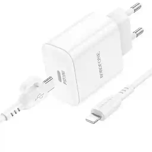 Cargador Para Iphone 20w Carga Rápida + Cable Usb-c A Lightning