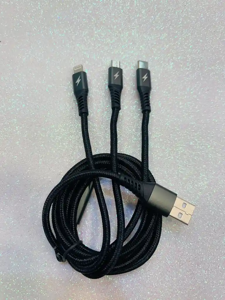 Cable 3 En 1 V8/iphone/tipo C