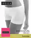 Boxer Microfibra Cintura Push Up Xs Blanco